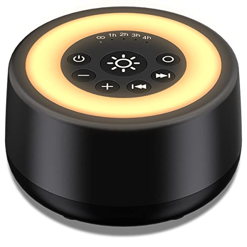Sleepbox Sound White Noise Machine With 25 Soothing Sounds And 10 Colors Warm Night Light 4 Brightness Levels 32 Volume Levels 5 Timer And Memory Function Perfect For Baby Kids Adults Seniors Sleeping #TOP2