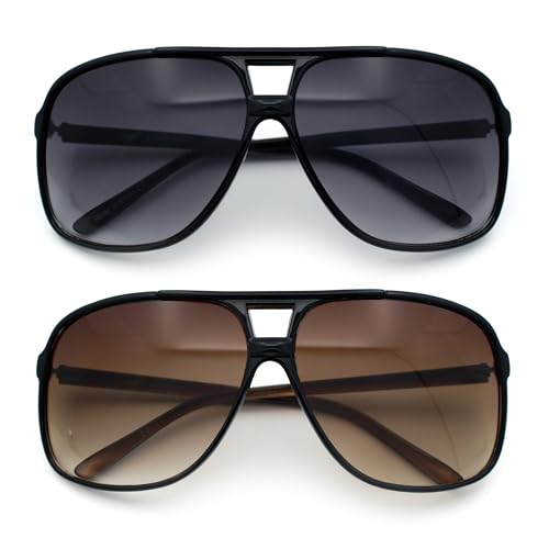 SA106 Oversize Large Thin Plastic Racer Mens Sport Sunglasses
