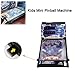 YLDSZYJH Arcade Electronic Pinball Machine for Home, Desktop Ball Shooting Toy with Lights Sounds and Scorer, Retro Mini Pinball Machine Gifts, Tabletop Pinball Kit for Kids