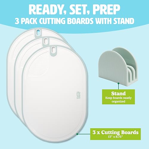 Set de tablas de cortar Tasty con soporte y 3 piezas miniatura 2