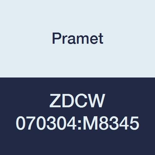 ZDCW 070304:M8345 Carbide Multi-Material (P10,K10,H15) Insert for High Feed ZD Milling Cutter, Special Geometry for High Feed, ZDCW Style, PVD, Black (Pack of 10)
