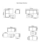 SVITA California Poly-Rattan Lounge Gartenset Sofa-Set Garnitur Gartenmöbel Couch-Set - 6