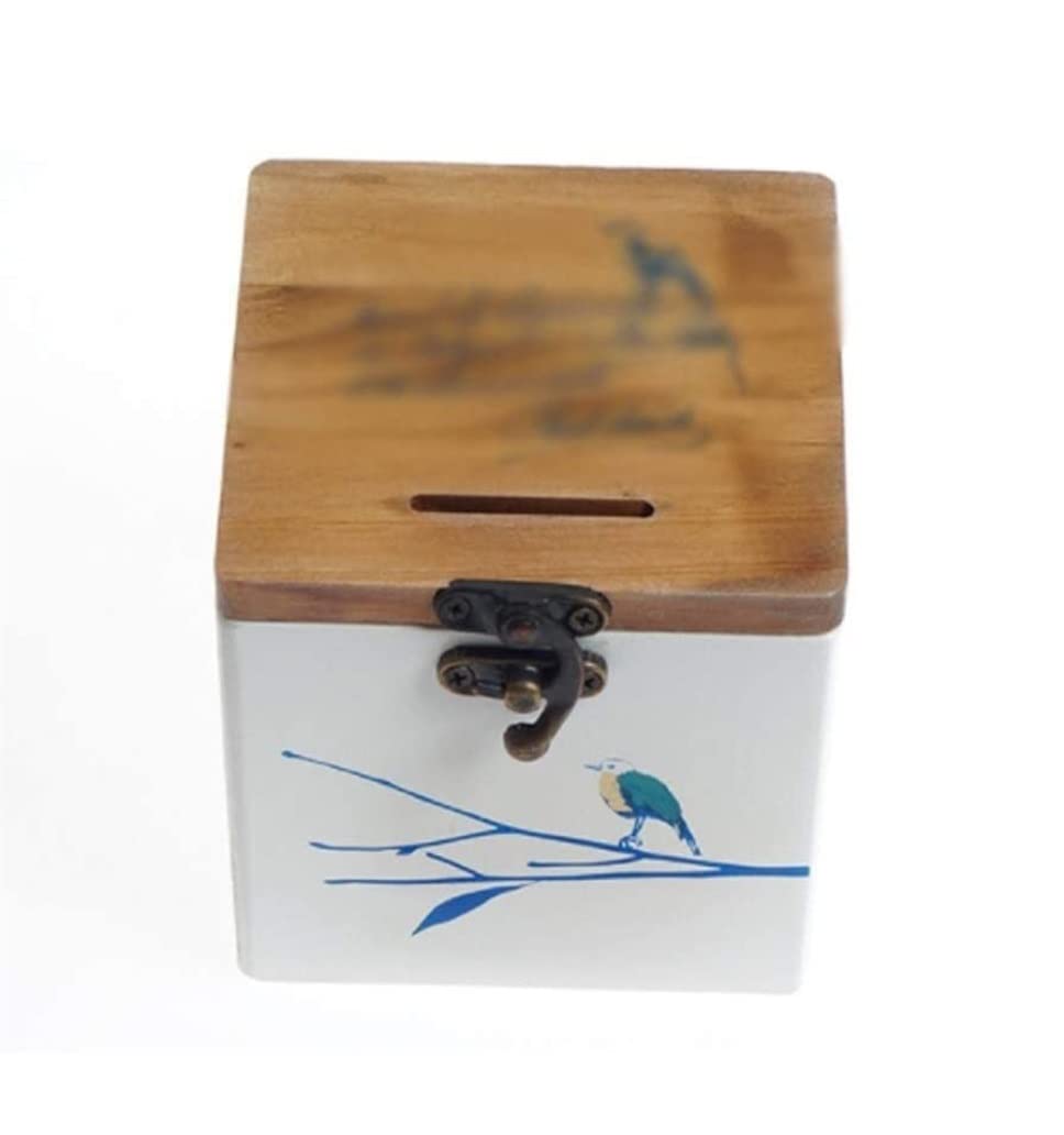 Salvadanaio Casa Di Legno Fatta A Mano - Portamonete Decorativo Con Fessura Per Monete, Idea Regalo Originale - Foto 9