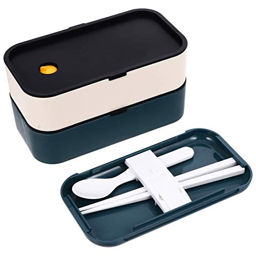 Cabilock Bento Box para Crianças Adultos Lancheira Japonesa Com Divisórias Bento Box de Plástico Com