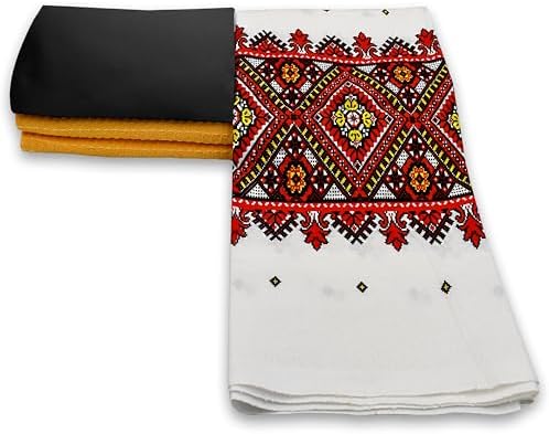 Virginia Tex Zestaw tkanin bawełnianych, 3 sztuki, 60 x 150 cm, Tex Standard 100, w różnych kolorach, materiał waflowy i 2 x materiał bawełniany na metry, 100% bawełna (brązowy tęczowy)