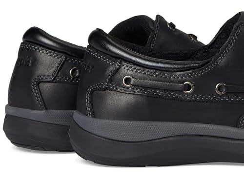 Image of Propet Mens Pomeroy Boat Casual Shoes - Black