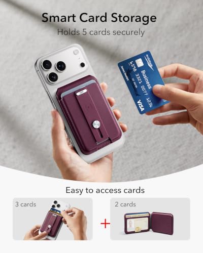 Image of ESR Geo for MagSafe Wallet with Full Find My Functionality, 5 Card Holder