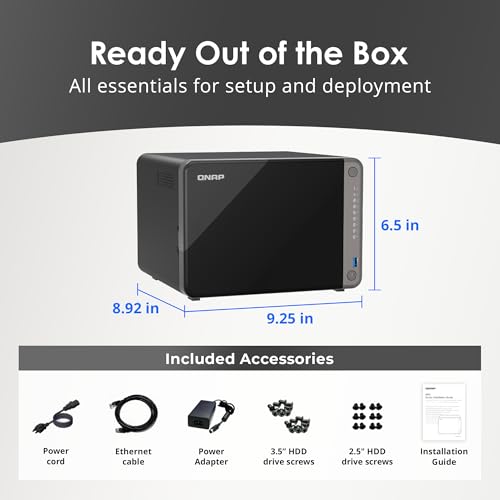 Image of QNAP TS-AI642-8G-US 6 Bay AI NAS | ARM Processor, NPU, AI-Powered Video and Image Recognition, Diskless