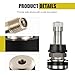 Bawkars 4 PCS TR416 Valve Stems, High Pressure Tubeless Valves, Metal Clamp-in Tire Valve Stems Outer Mount, Fit Cars, Trucks, Trailers & ATVs (Silver)
