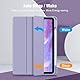 Fintie Hybrid Hülle für iPad Air 11 Zoll M3 2025/ M2 2024, iPad Air 5/4 Gen (2022/2020) 10,9 Zoll mit Stifthalter - Stoßfeste Schutzhülle mit transparenter Hartschale auf der Rückseite, Pastellviolett