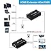 avedio links 196FT/60M HDMI Extender Over Cat 5e/6/7, HDMI Ethernet Extender Transmitter Receiver Support Full HD 1080P 3D, EDID Copy, Compatible with Fire Stick, Roku (HDMI Extender 196FT)