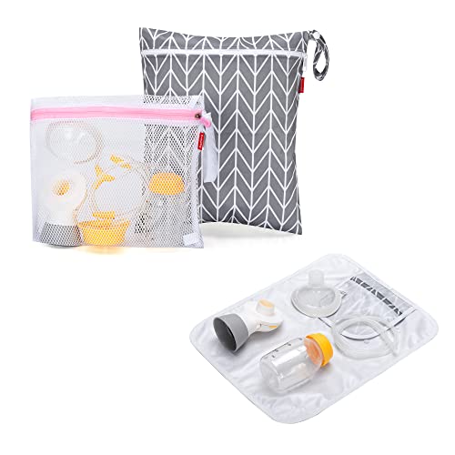 Damero Breast Pump Parts Bag, Wet Dry Breast Pump Parts