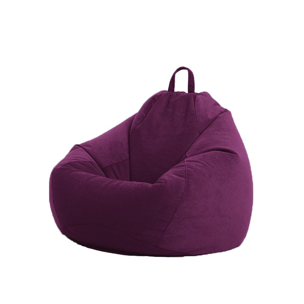 Housse de pouf pour les jeux vidéo et la détente en velours côtelé