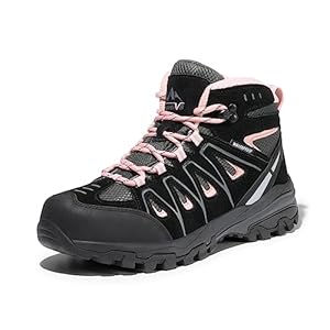 NORTIV 8 Women’s Hiking Boots Waterproof Walking Boots for Trekking Camping Backpacking Outdoor Hiking Shoes