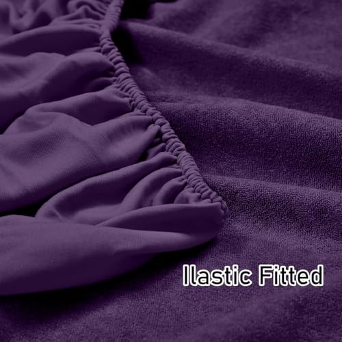 Image of 100% Waterproof Premium Cotton Feel Mattress Protector King Size, 72x75 Inches | Breathable and Hypoallergenic Ultra Soft Fitted Bed Protector Cover Fits Upto 10 Inches- King (Wine)