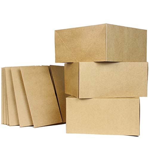 Joyin 15 Pcs Kraft Gift Box 8’’X8’’X4’’, Brown Cardboard Square Boxes, Gift Wrap For Christmas Holiday, Festive Xmas Wrapping Cupcake Diy Boxes #TOP6