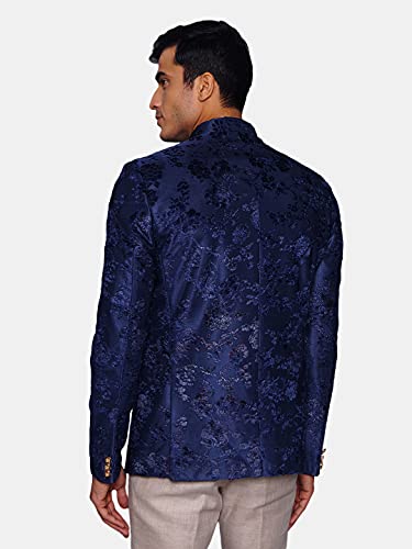 Image of WINTAGE Men's Emroidered Velvet Green Bandhgala