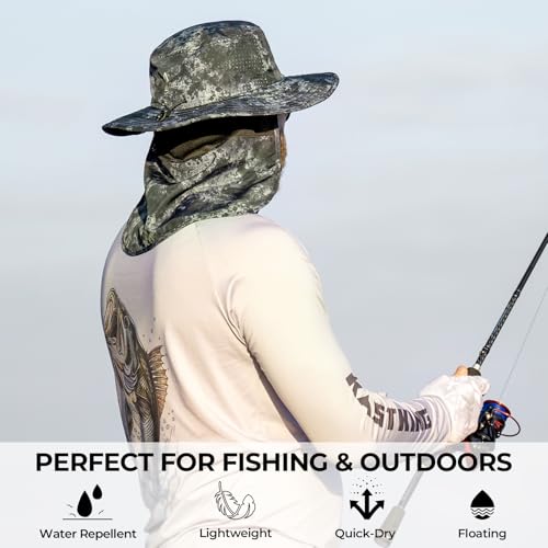 Image of KastKing Sol Armis UPF 50 Boonie Hat - Sun Protection Hat, Fishing Hat, Beach & Hiking Hat, Paddling