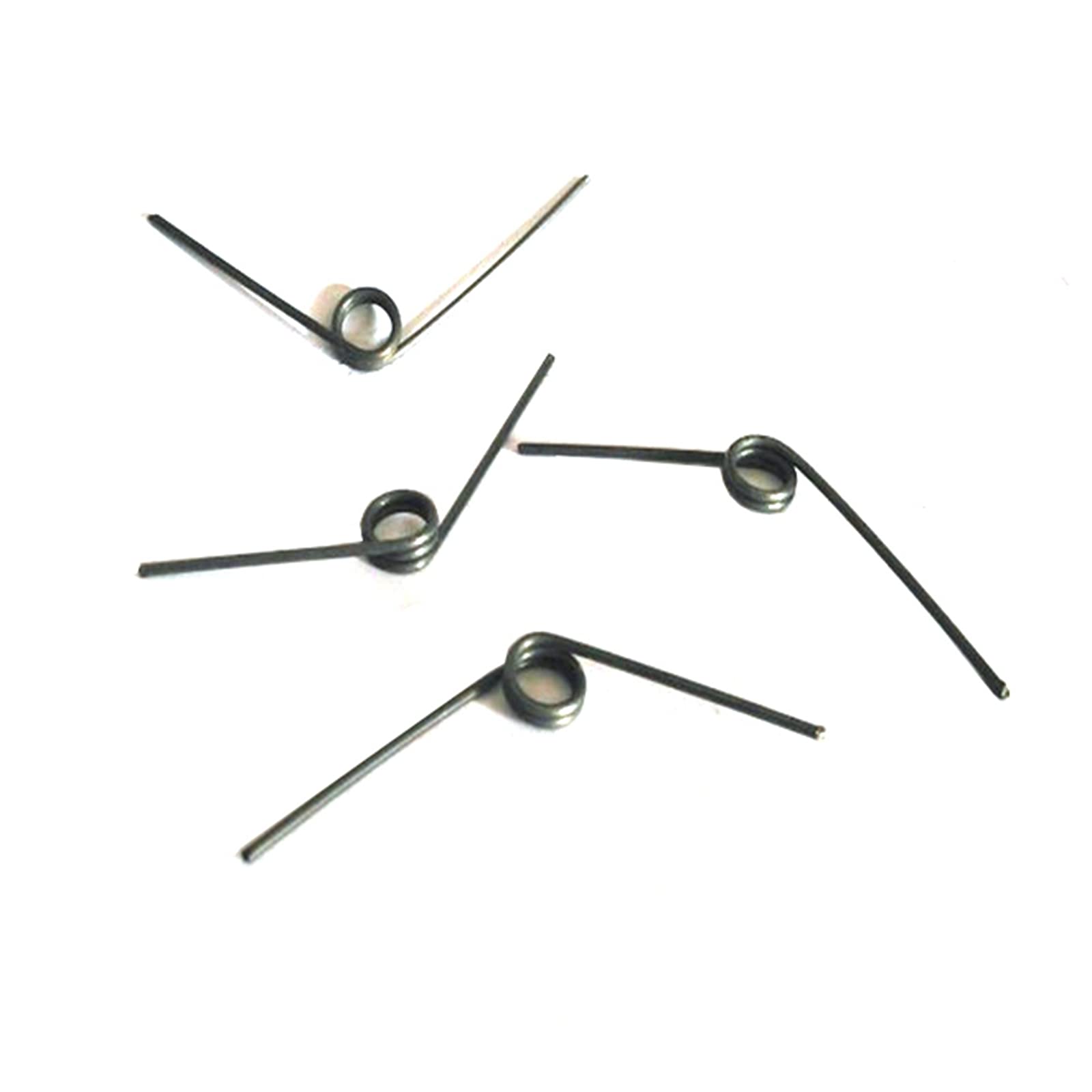 BULINO Stainless Steel Torsion Springs,10 Pcs Small Steel Adjustable Torsion Coil Spring 1mm Wire Diameter Out Diameter 7mm Length 45-90mm, 1x7x70mm (Color : As Show, Size : 1x7x55mm)