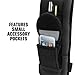USA Gear Camera Sling Shoulder Strap with Adjustable Neoprene, Safety Tether, Accessory Pocket, Quick Release Buckle - Compatible with Canon, Nikon, Sony and More DSLR and Mirrorless Cameras (Black)