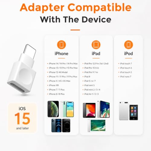 Image of Verilux 2 Pack Lighting to Type C Converter, Type C to Lighting Connector with Charging, Audio and Data Transfer, iPhone Charger Extension Male to Female Dock Extender for iPhone 14 13 12 11 X XS XR