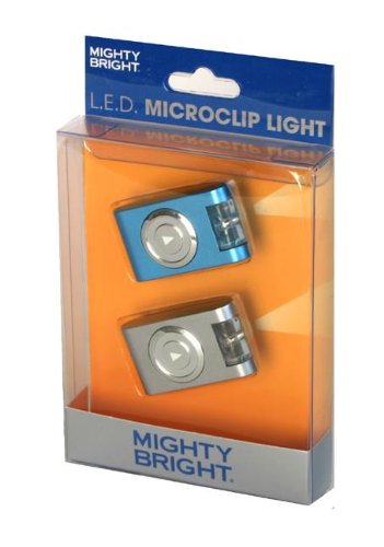 Mighty Bright Blue and Silver LED Microclip Light