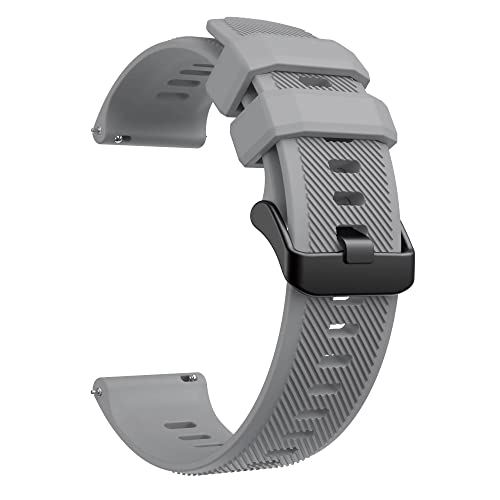 Bracelet en silicone 20mm pour Polar Vantage M et M2 argent jaune