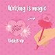 Legami - Kugelschreiber mit leuchtendem Herz, Writing is Magic, rosa Tinte, LED-Schreibstift für Kinder und Erwachsene, 0,7 mm Spitze, Heart-Thema