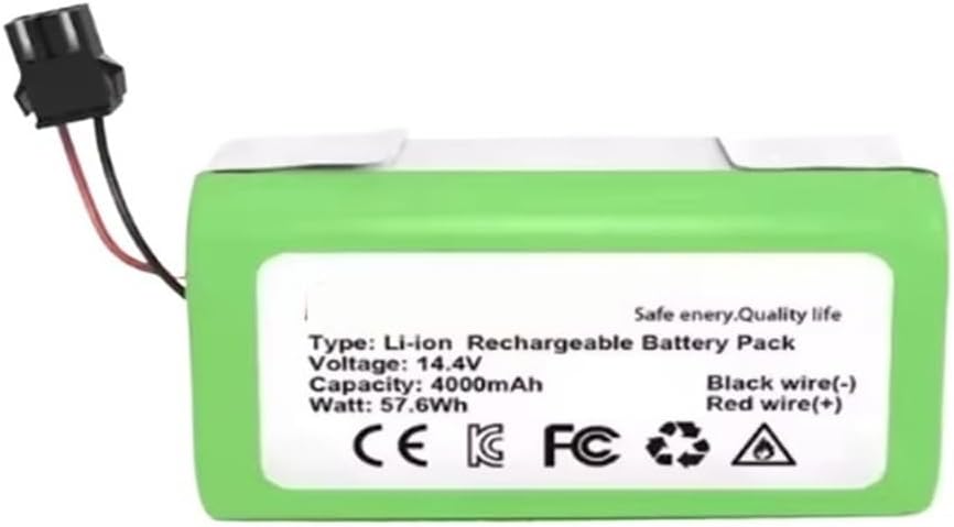 15C/15T/25C/30C/35C ，Compatible for Eufy ，RoboVac， MAX/G10-G30 Hybrid Edge Robot Vacuum Battery 14.4V 4000mAh Long Runtime Accessories(4000mAh)
