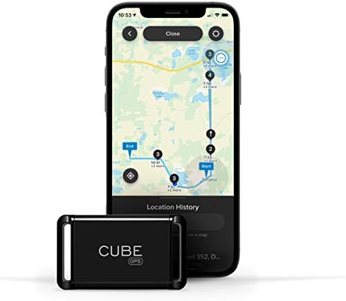 GPS Tracker for Vehicles Assets Kids, Mini GPS Trackers for Dogs, Car Tracker Device: Real Time Worldwide Location SOS Pings Geo-Fencing + Rechargeable Battery Requires Subscription - Cube Tracker Tag
