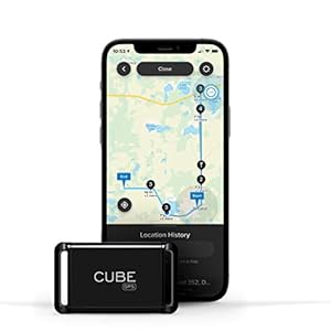 Cube GPS Tracker – Worldwide Real Time & Historical Tracking for Vehicles, Assets, People, Pets – Compact Waterproof…