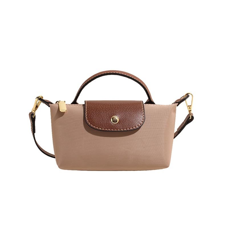 Women's Vintage Nylon Handbag – Elegant Soft Shoulder Bag with Crossbody Strap Lightweight Purse for Casual Daily Use