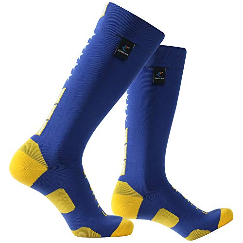 RANDY SUNWaterproof Skiing Socks, [SGS Certified] Unisex Knee High Breathable Hiking Trekking Sock 1 Pair