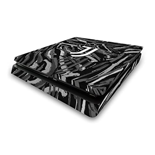 Skin vinyle PS4 Slim Juventus brosse abstraite protection anti-rayures