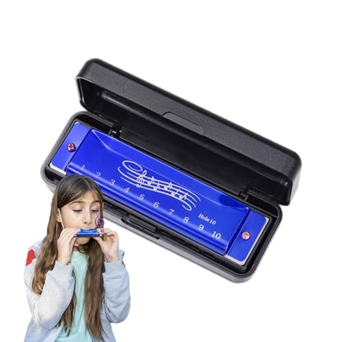 armónica para principiantes   Instrumento musical de arpa de órgano de,Instrumento musical de armónica, profesional de 10 agujeros y 20 s para principiantes y enseñanza de la infancia