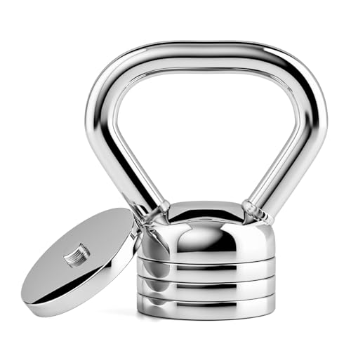 Northdeer Kettlebell réglable 10 kg – Kettlebell en acier 5 kg 6,25 kg 7,5 kg 8,75 kg 10 kg réglable – Haltères pour la musculation, le fitness, l&rsquo;entraînement à la maison