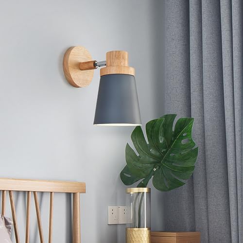 Aplique de pared E26 de estilo nórdico y diseño creativo para iluminar el dormitorio 6