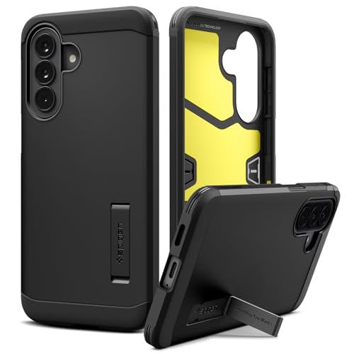 Image of Spigen Tough Armor | Samsung Galaxy A57 5G Case [Kickstand] [Air Cushion Protection] Galaxy A57 5G Back Cover | TPU+PC - Black