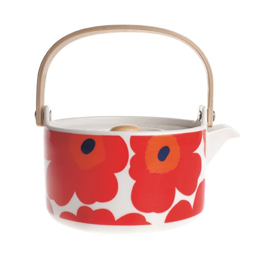 MARIMEKKOTea Pot, Red Poppy
