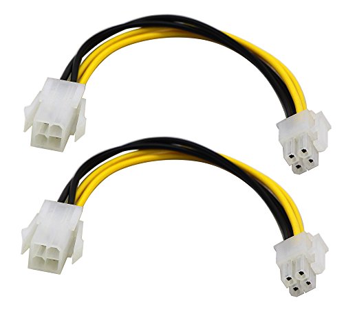Cable Extensor de Alimentación CPU 4-Pin Molex 20 cm Pack 2