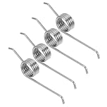 JUMPLAWN 4pcs Rubbish Bin Replacement Springs Trash Bucket Lid Torsional Springs Stainless Steel Metal with Seamless Flip Action Easy Replacement for Waste Bucket Maintenance Tools