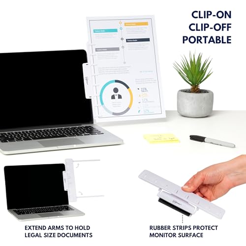 Note Tower Suporte de Papel para Documentos de Monitor para Digitação - Organizador de Notas Adesiva