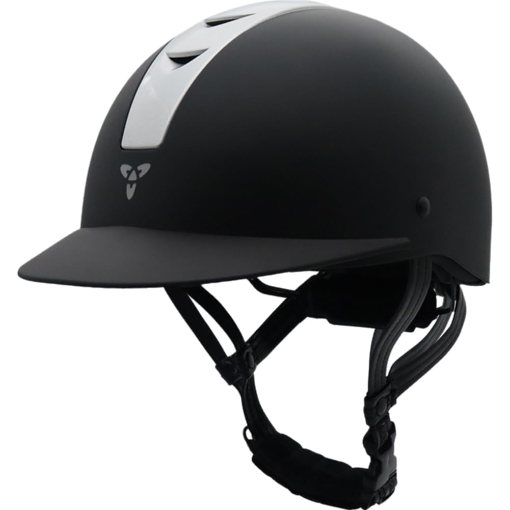 Cascos ecuestres infantiles para montar a caballo en color negro regulable