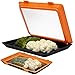 Earth's Dreams Stackable Food Preservation Tray (Set of 2) - Reusable Kitchen Food Storage Trays with Elastic Lids - Microwave, Dishwasher Safe - Space Saving Food Storage Containers