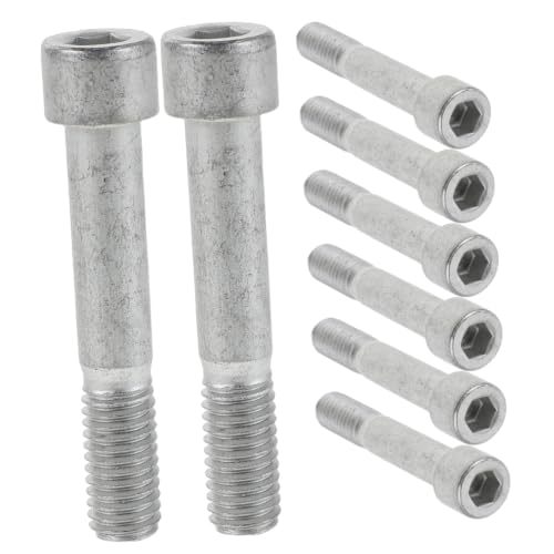 HOOTNEE quick release seat post bolt 8pcs M8 Steel Silver Bike Seatpost Screws for Cycling Trips and Saddle Fixing