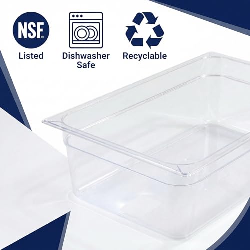 Poêle à aliments en polycarbonate Carlisle pour stocker et organiser les ingrédients
