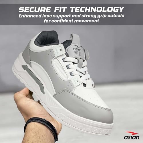 Image of ASIAN Nexus-02 Men's Casual Sneakers | Trendy Lace-Up Design | Lightweight Comfort, Premium Finish & Anti-Slip Sole for Daily Use