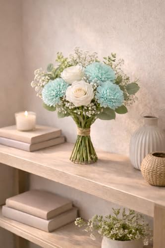 Image of Divyakosh Artificial Flowers for Decoration (VASE NOT Included), Pooja Room Decoration Items, Flowers for Vase, Diwali Decoration Items