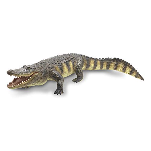 RECUR 22.8 inch Super Big American Alligator Toy Large Crocodile Action Figures Plastic Model, Colossal Collectibles, Creative Gifts for Wildlife Animal
