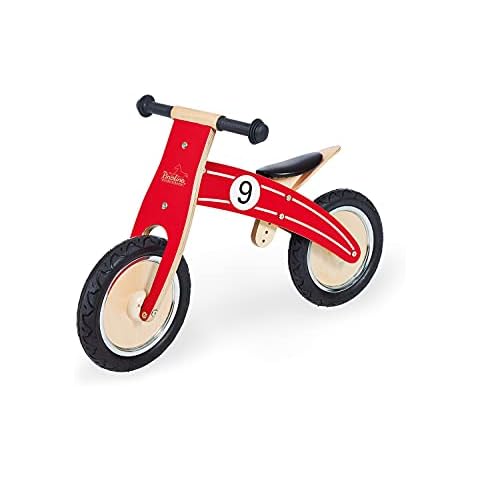 Pinolino Laufrad Nico, Laufrad Holz, unplattbare Bereifung, umbaubar vom Chopper zum Laufrad Cover